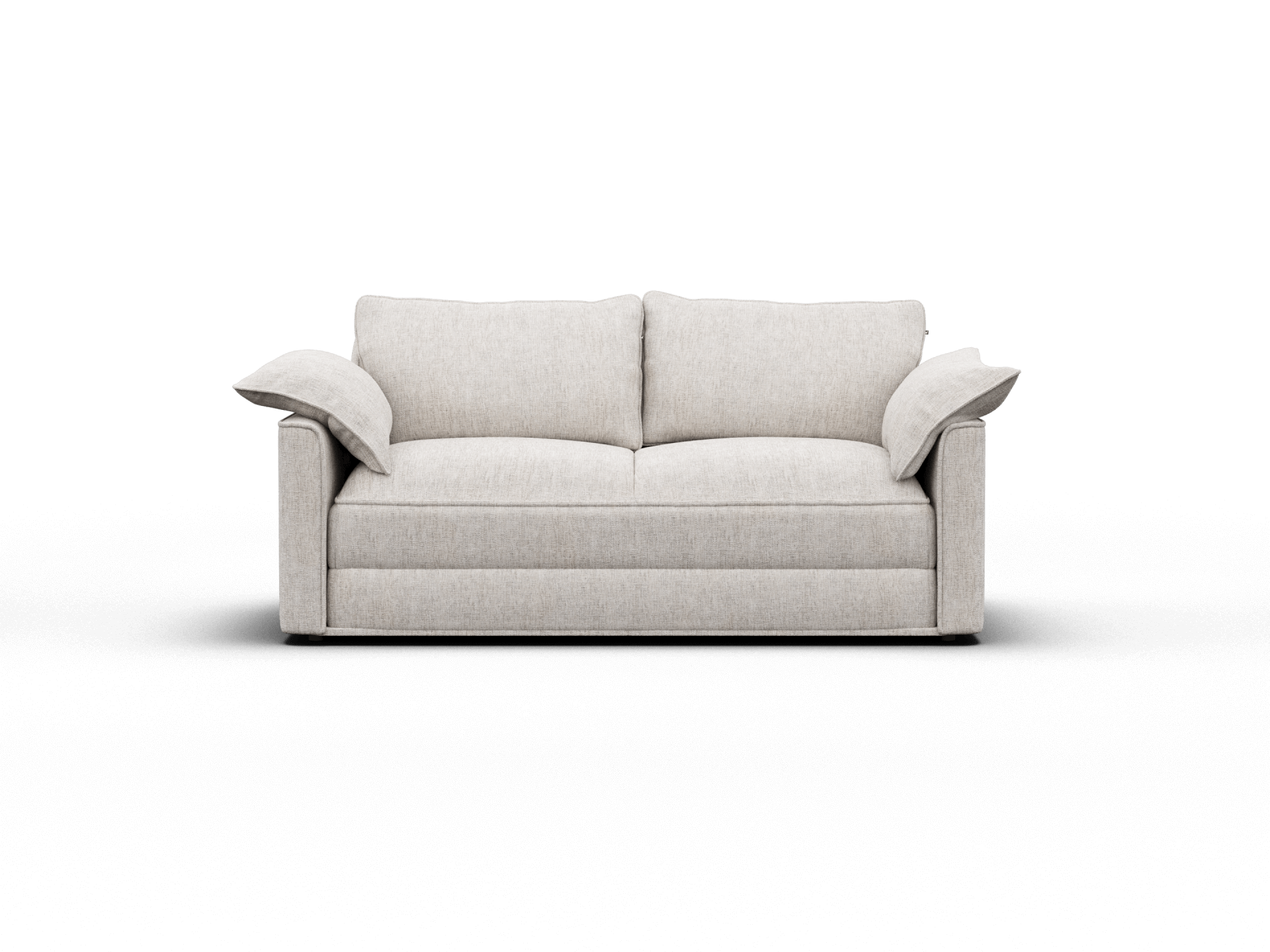 Koala Sofa Bed [4th Gen] in light beige upholstery with plush cushions, designed for comfort and easy transformation into a bed.